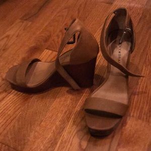 Platform Lucky Brand brown wedges